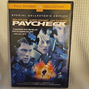Paycheck DVD, 2003 Special Collector's Edition, Full Screen Rated PG-13
